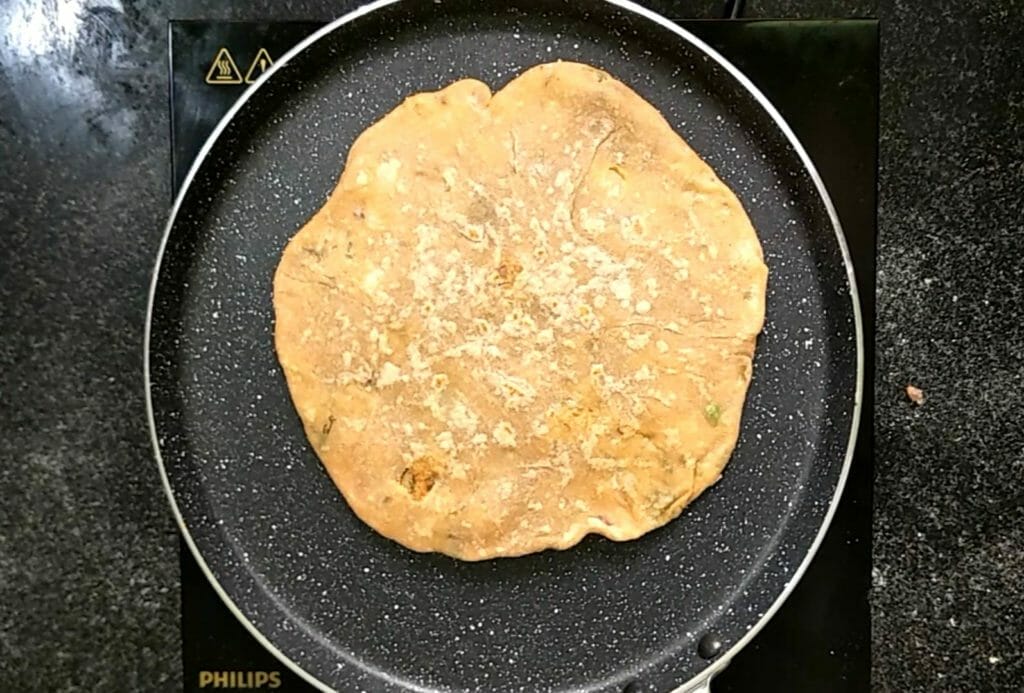 roast the paratha