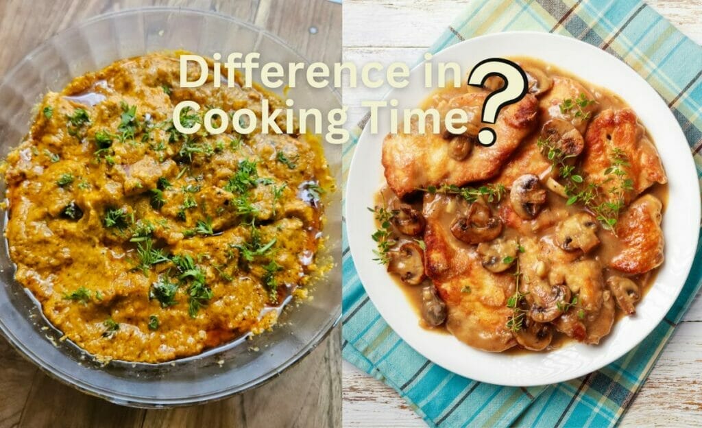 Difference in Cooking Time: