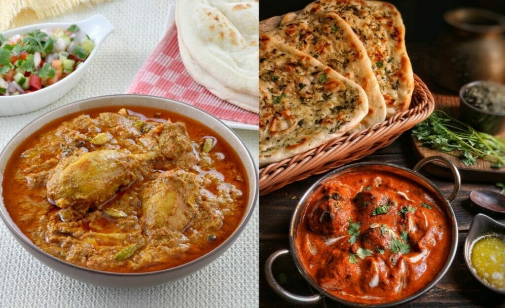 Which is healthier, butter chicken or chicken korma?