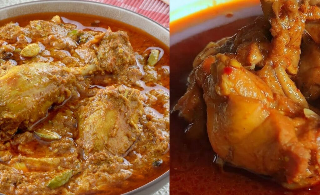 Chicken korma vs. chicken curry