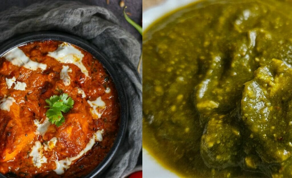 Similarities Between Palak Paneer and Paneer makhani