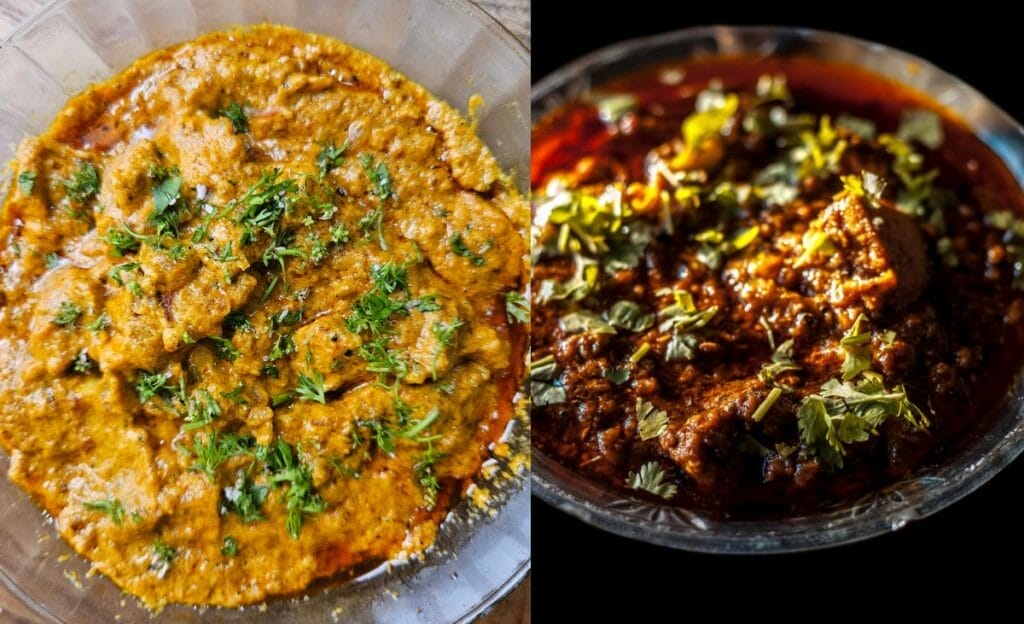 Difference between Chicken Tikka Masala and Chicken saag