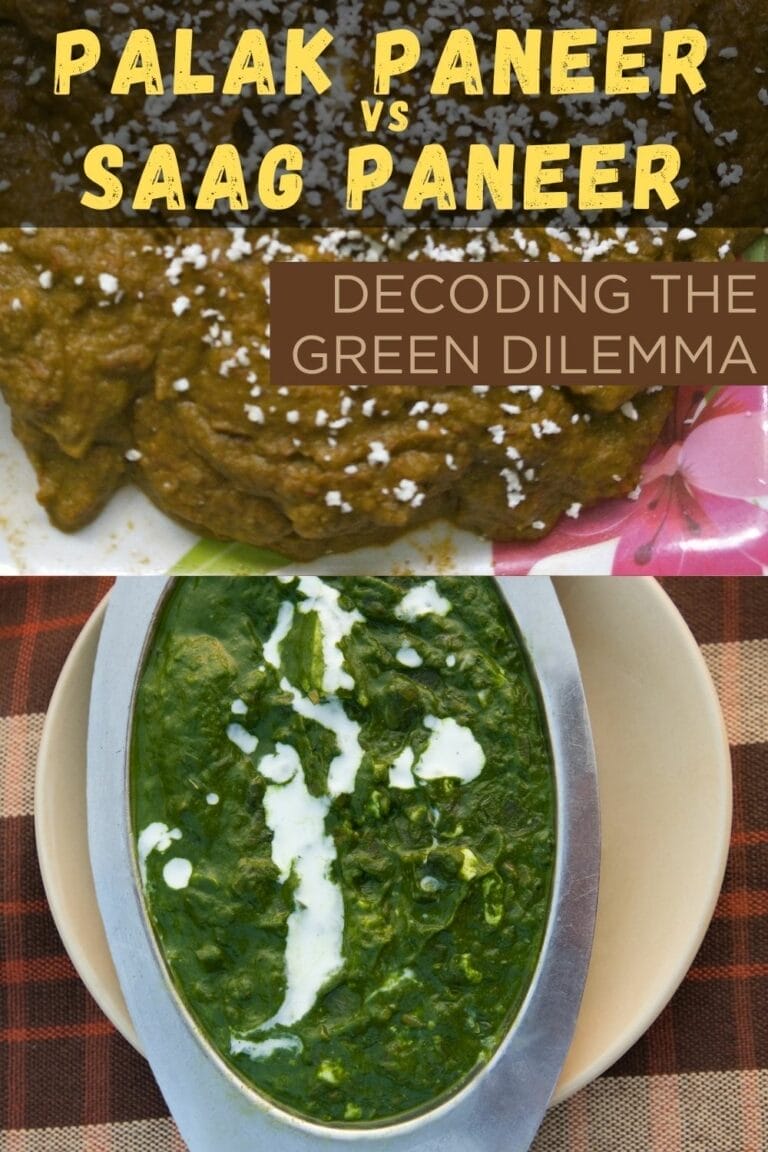 Palak Paneer vs Saag Paneer: Decoding the Green Dilemma - Tasty and Zesty