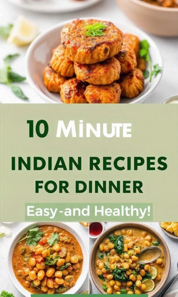 10-Minute Vegetarian Indian Recipes for Dinner: Easy and Healthy