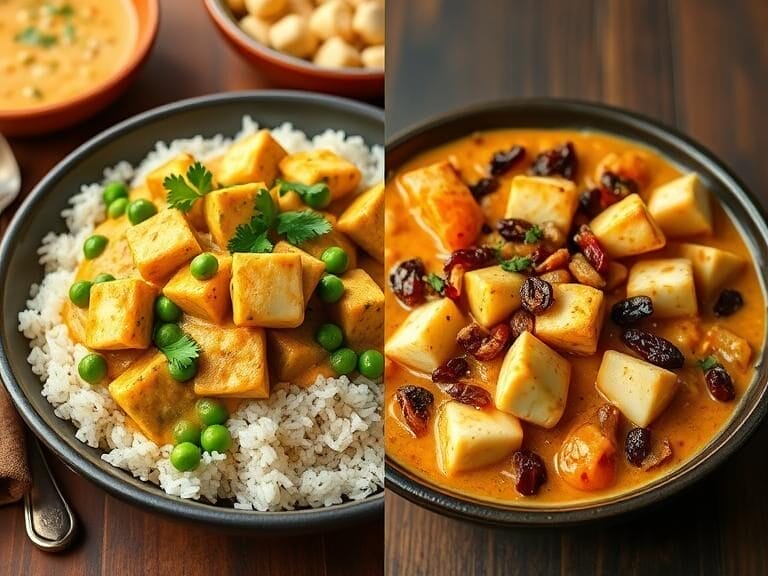 Matar Paneer vs Shahi Paneer