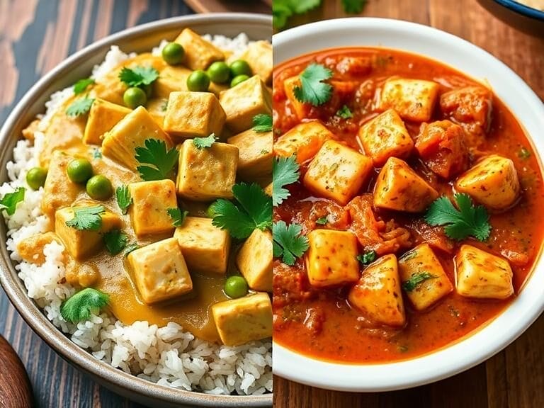 Matar Paneer vs Paneer Masala