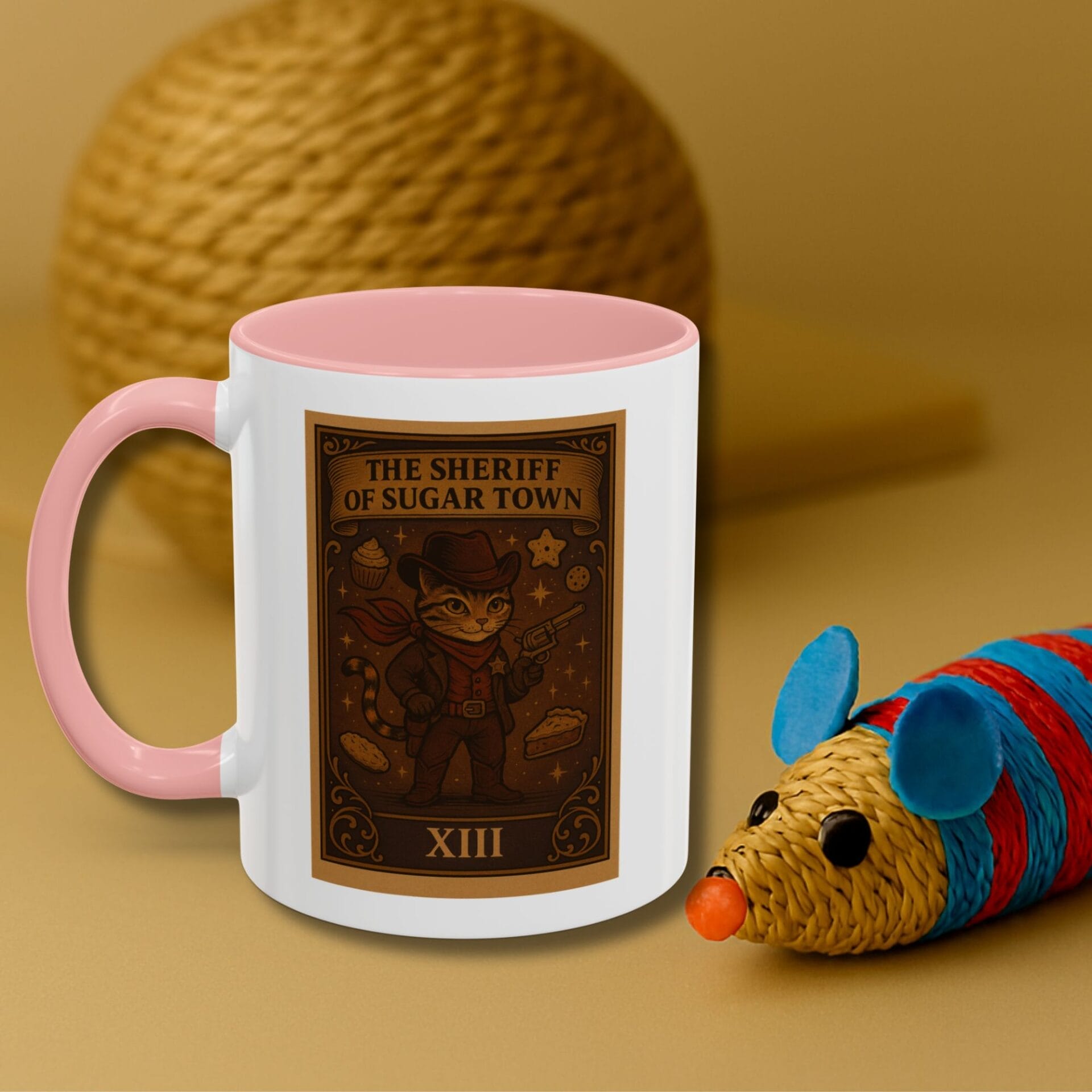 Cat and Baking Enthusiast Mug "The Sheriff of Sugar Town" | Accent Mug 11oz & 15oz - Image 7