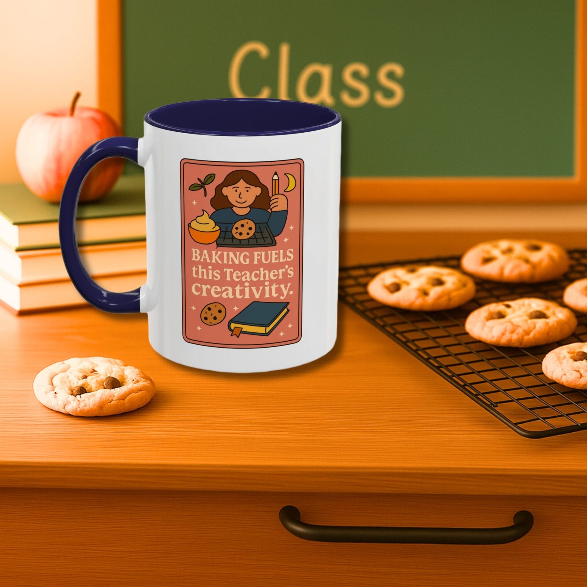 Best Teacher Ever Baker Gift Mug - Accent Mug 11oz, 15oz - Image 4