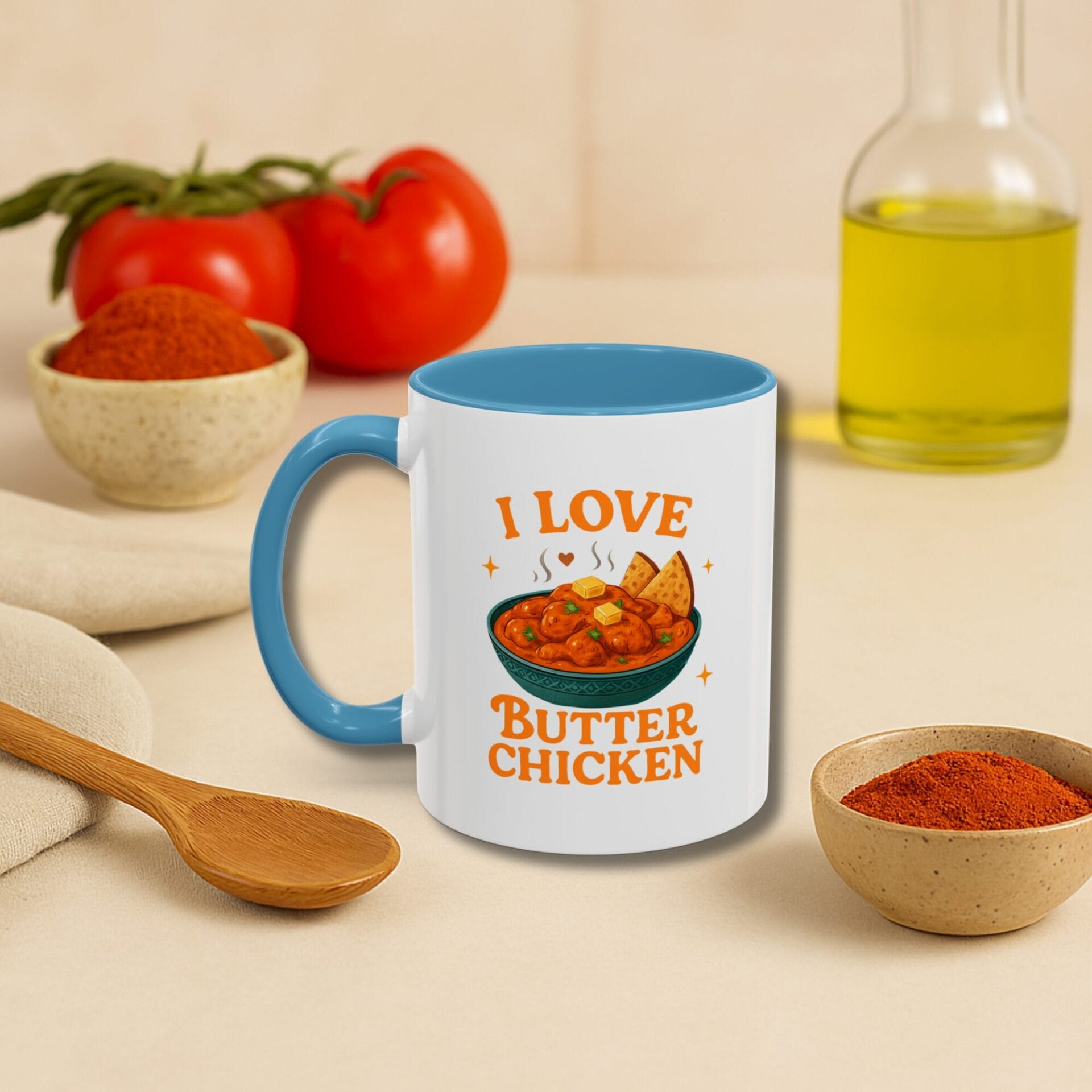 I Love Butter Chicken Accent Mug | 11oz & 15oz Gift