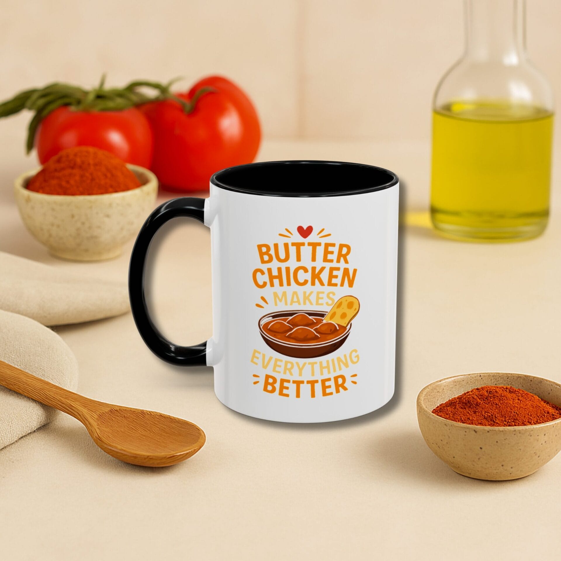 Butter Chicken Accent Mug | Everything Better | Colored 11oz & 15oz