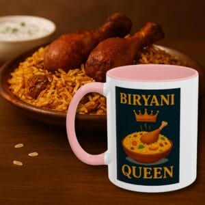Biryani Enthusiast Coffee Cup Accent 11oz 15oz Queen