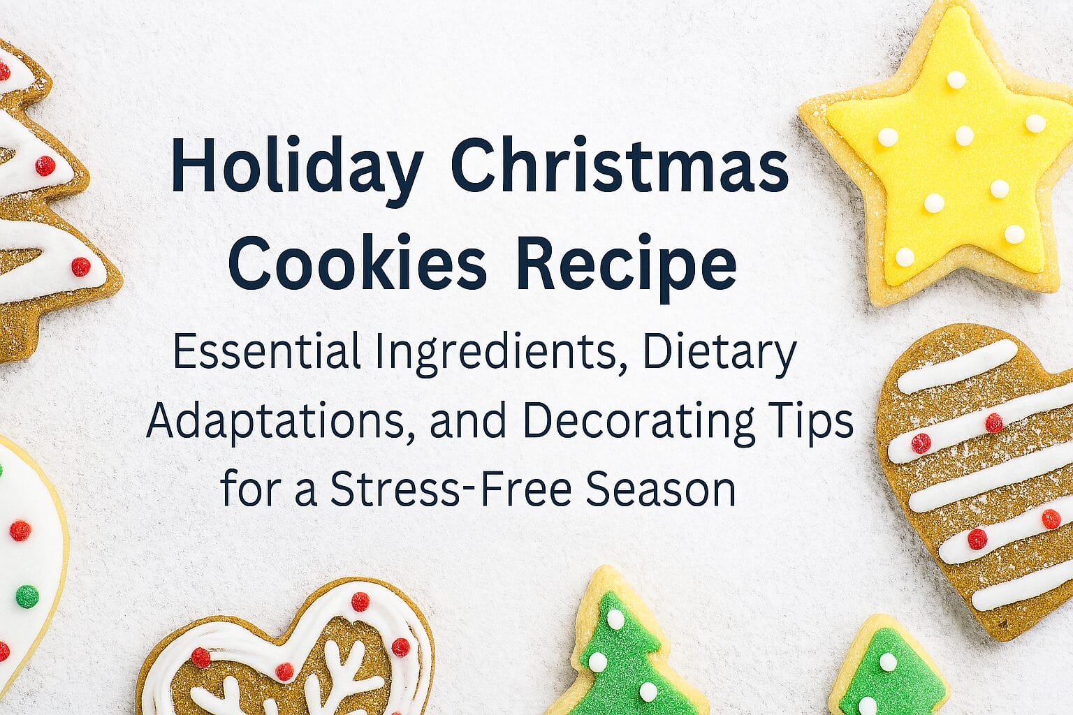 Holiday Christmas Cookies Recipe: Essential Ingredients, Dietary Adaptations, and Decorating Tips for a Stress-Free Season