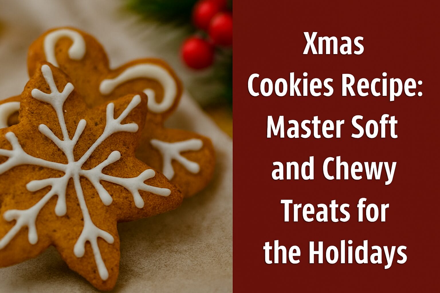 Xmas Cookies Recipe: Master Soft and Chewy Treats for the Holidays