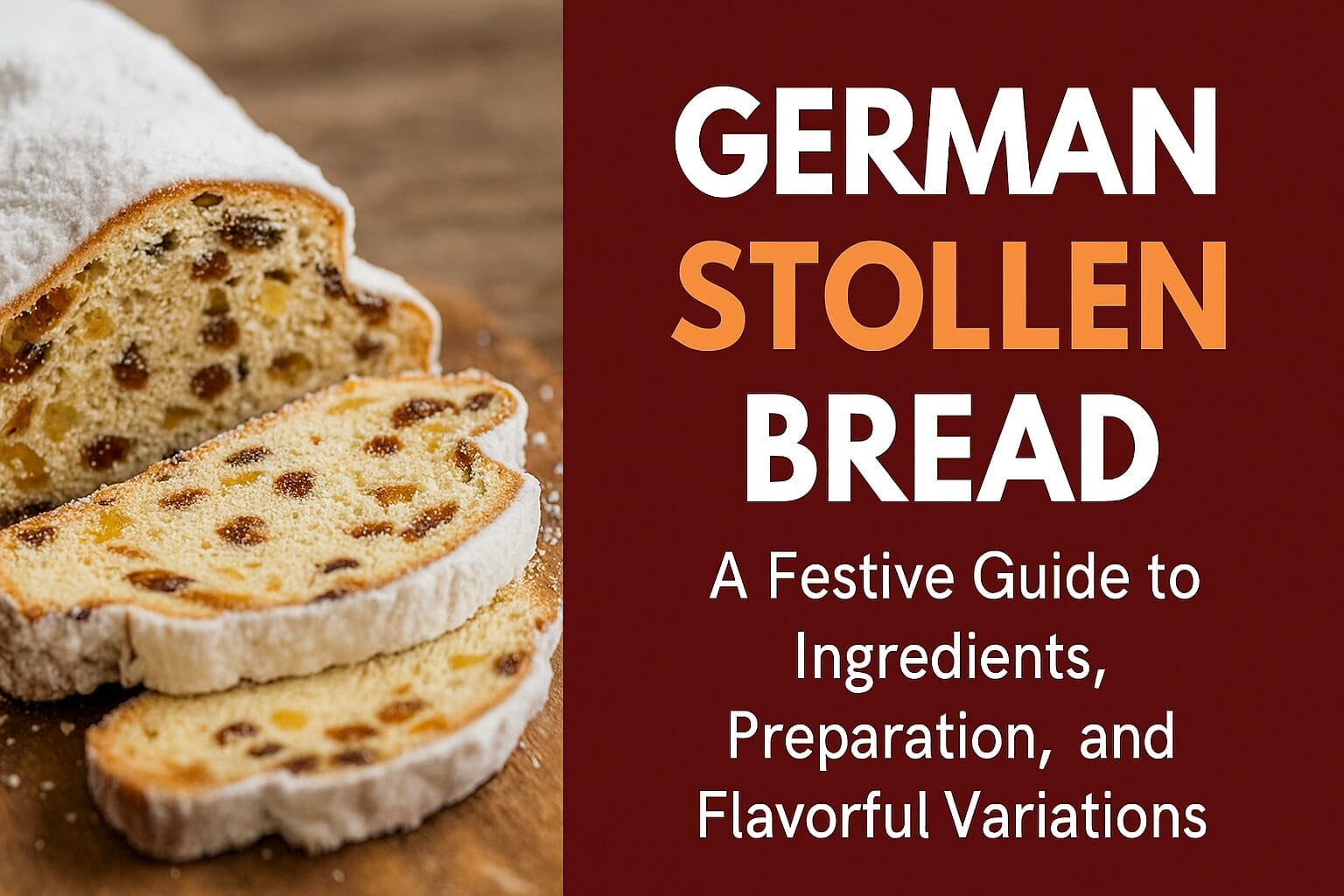 German Stollen Bread: A Festive Guide to Ingredients, Preparation, and Flavorful Variations