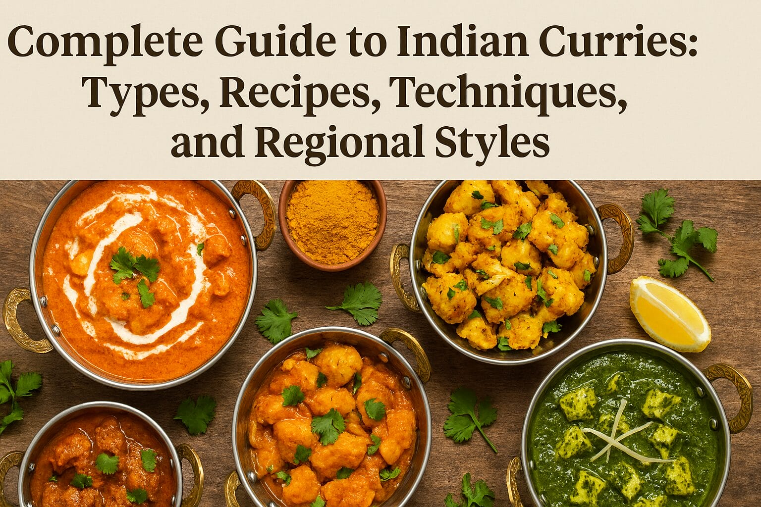 Complete Guide to Indian Curries: Types, Recipes, Techniques, and Regional Styles