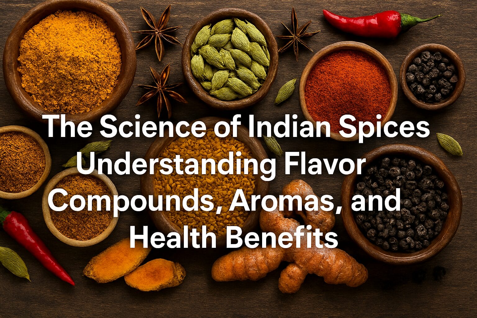 The Science of Indian Spices: Understanding Flavor Compounds, Aromas, and Health Benefits
