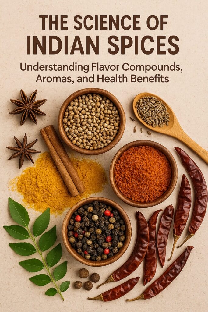 The Science of Indian Spices: Understanding Flavor Compounds, Aromas, and Health Benefits