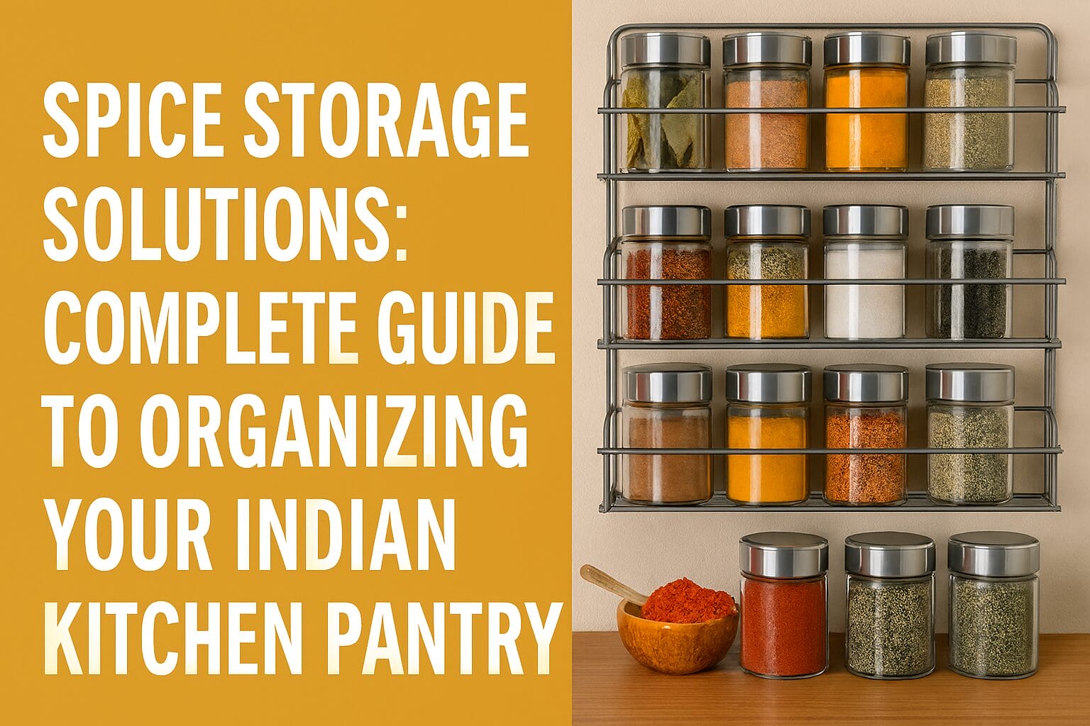 Spice Storage Solutions: Complete Guide to Organizing Your Indian Kitchen Pantry